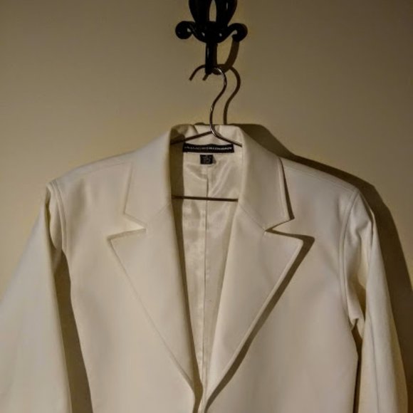 Linda Allard Ellen Tracy Ivory Open Front Blazer - Picture 10 of 10